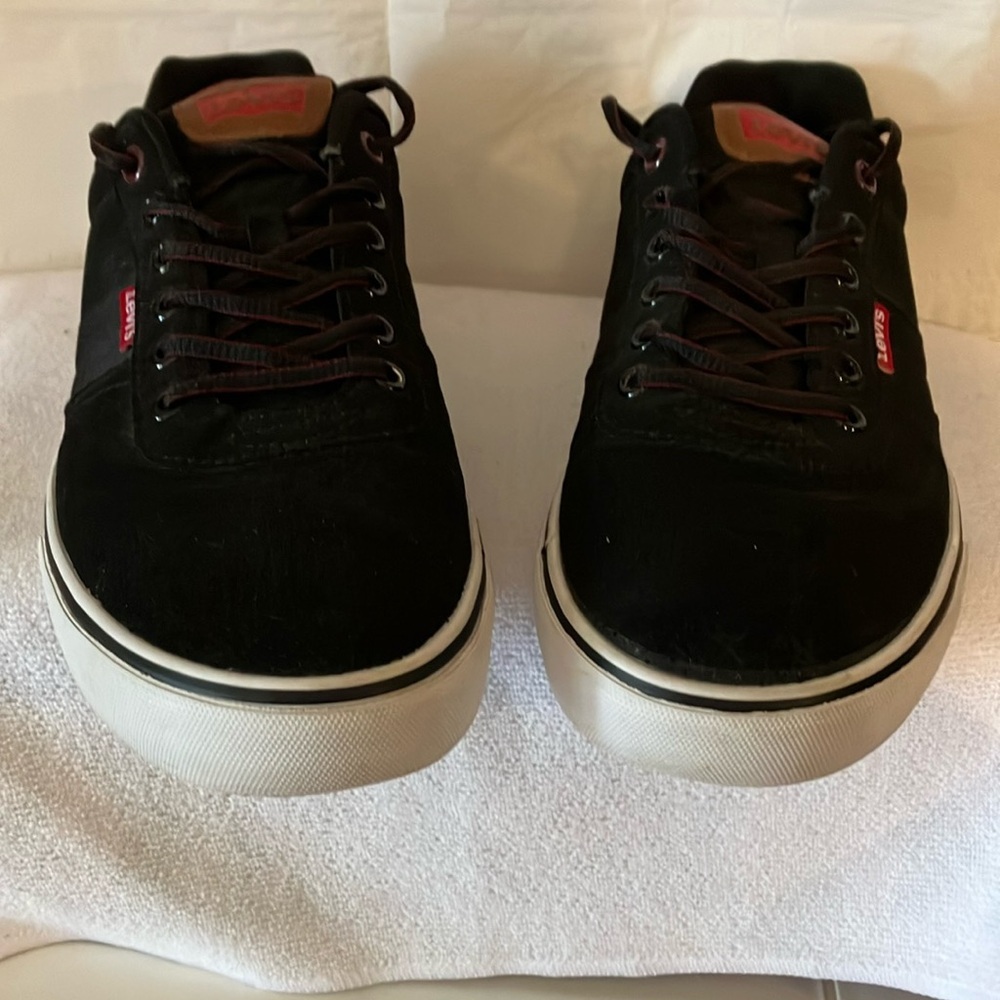 Levi’s Men’s Casual Black/Brown Sz 10 Lace up Sneakers
